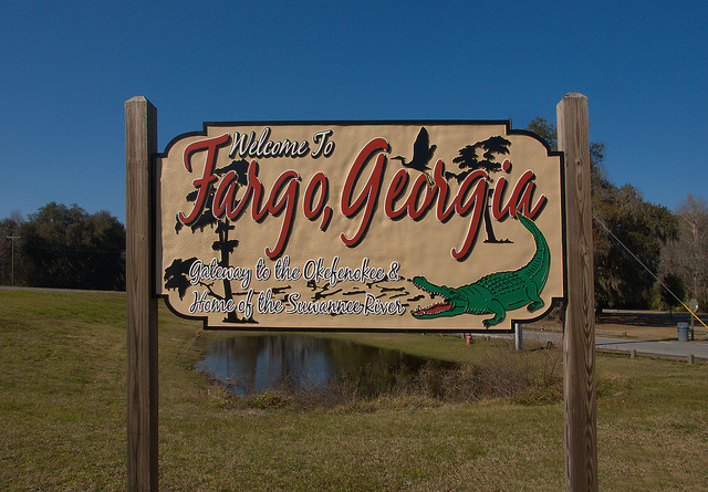 Fargo GA Welcome Sign Gateway to the Okefenokee Photograph Copyright ...