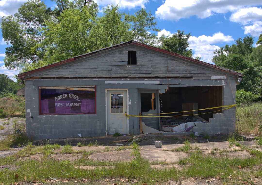 Horse Shoe Restaurant, Hawkinsville Vanishing Photographs by